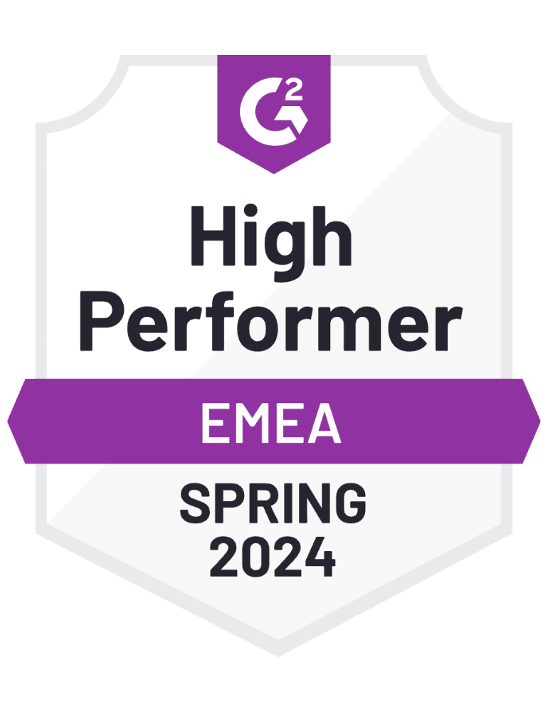 Rocketseed Email Signature HighPerformer EMEA spring 2024 G2