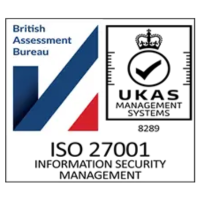 ISO27001 Information Security Management logo (British Assessment Bureau)