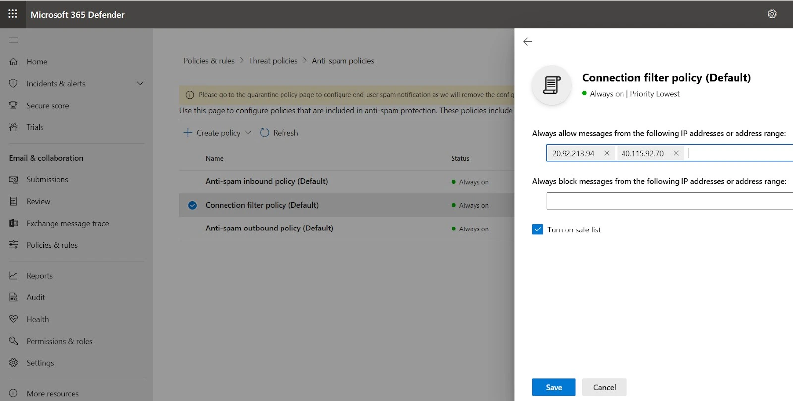 Configure office 365